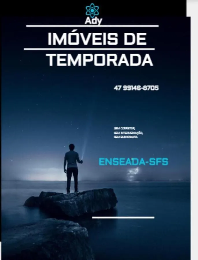 別荘 Casa Enseada, Prainha Para Ate 6 Prox Mar Com 2 Ar Split サン・フランシスコ・ド・スル ブラジル